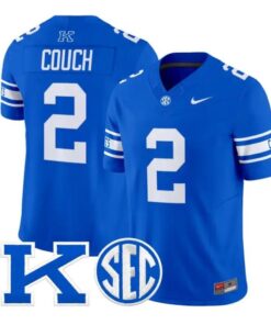 Tim Couch Jersey #2 Kentucky Wildcats Power K Patch Vapor Limited All Stitched