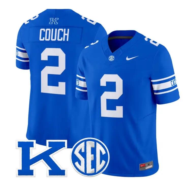 Tim Couch Jersey #2 Kentucky Wildcats Power K Patch Vapor Limited All Stitched - Top Design Fan Tim Couch Jersey #2 Kentucky Wildcats Power K Patch Vapor Limited All Stitched