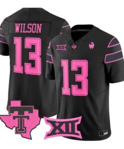 Wilson Jersey #13 Texas Tech Red Raiders Football 2026 Limited Stitched Black
