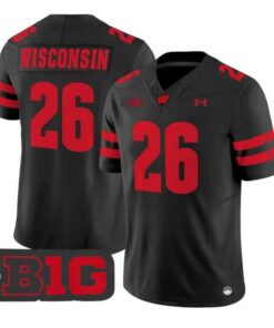 wisconsin-jersey-26-wisconsin-badgers-2026-vapor-limited-stitched-01 - Top Design Fan Wisconsin Jersey #26 Wisconsin Badgers 2026 Vapor Limited Stitched