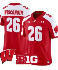 wisconsin-jersey-26-wisconsin-badgers-2026-vapor-limited-stitched-02 - Top Design Fan Wisconsin Jersey #26 Wisconsin Badgers 2026 Vapor Limited Stitched
