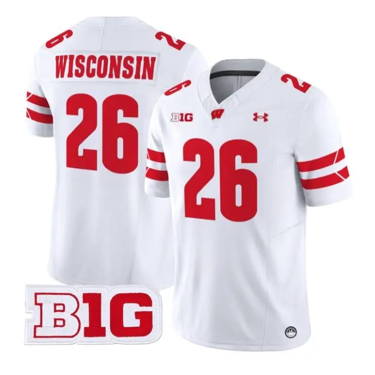 wisconsin-jersey-26-wisconsin-badgers-2026-vapor-limited-stitched-04 - Top Design Fan Wisconsin Jersey #26 Wisconsin Badgers 2026 Vapor Limited Stitched