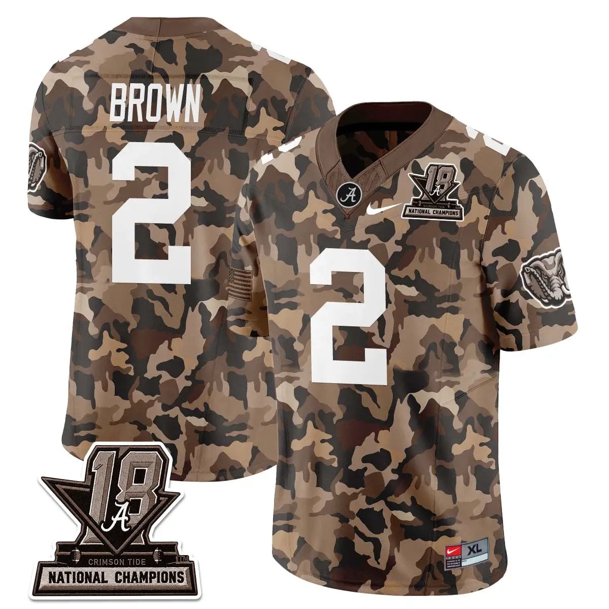 zabien-brown-jersey-2-alabama-crimson-tide-2026-military-appreciation-all-stitched-02 - Top Design Fan Zabien Brown Jersey #2 Alabama Crimson Tide 2026 Military Appreciation All Stitched