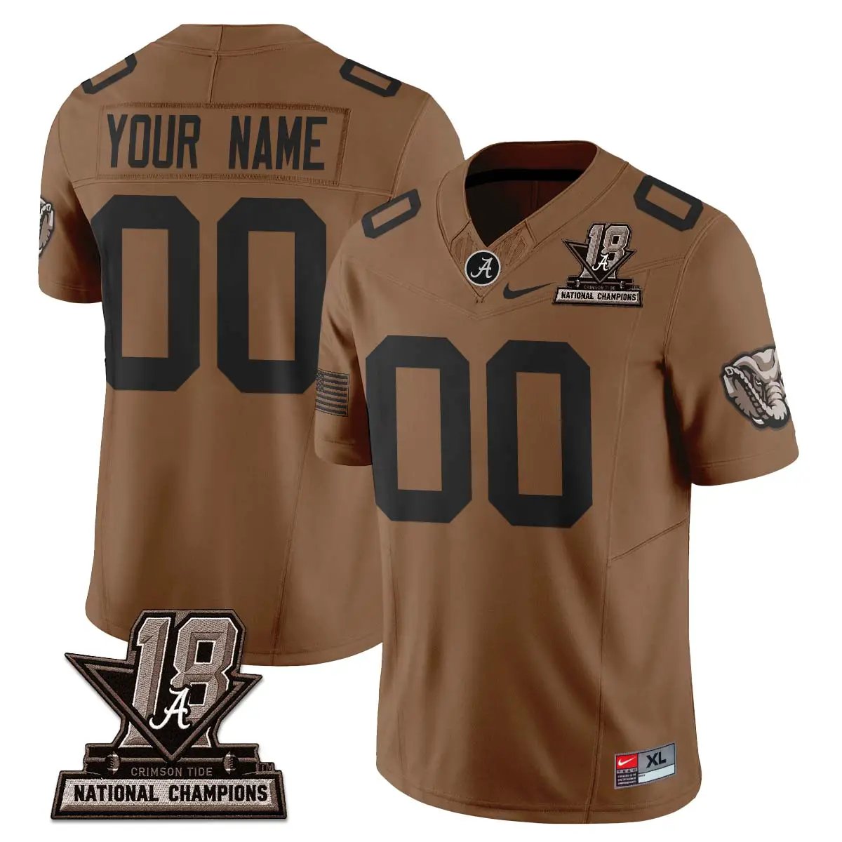 Alabama Crimson Tide 2026 Military Appreciation Custom Vapor Jersey - Stitched - Top Design Fan Alabama Crimson Tide 2026 Military Appreciation Custom Vapor Jersey - Stitched